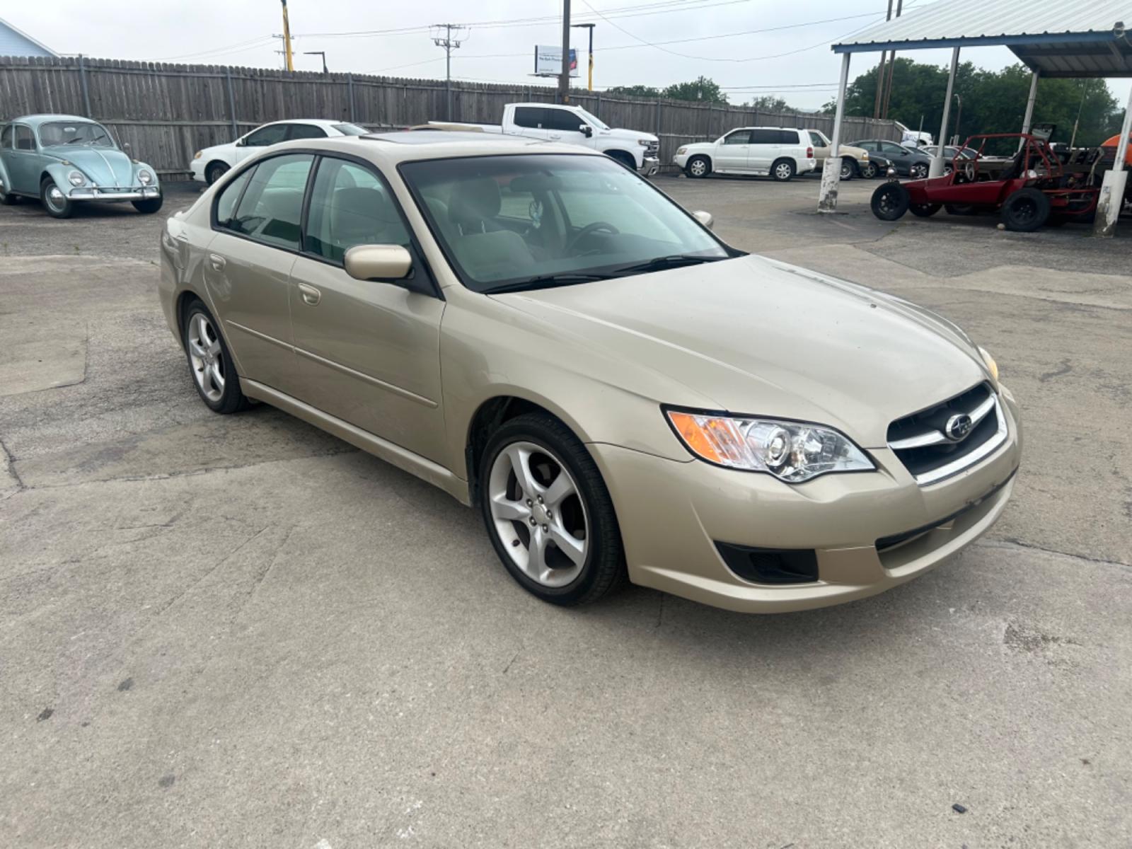 2008 Gold Subaru Legacy (4S3BL616987) , located at 1687 Business 35 S, New Braunfels, TX, 78130, (830) 625-7159, 29.655487, -98.051491 - Photo #1